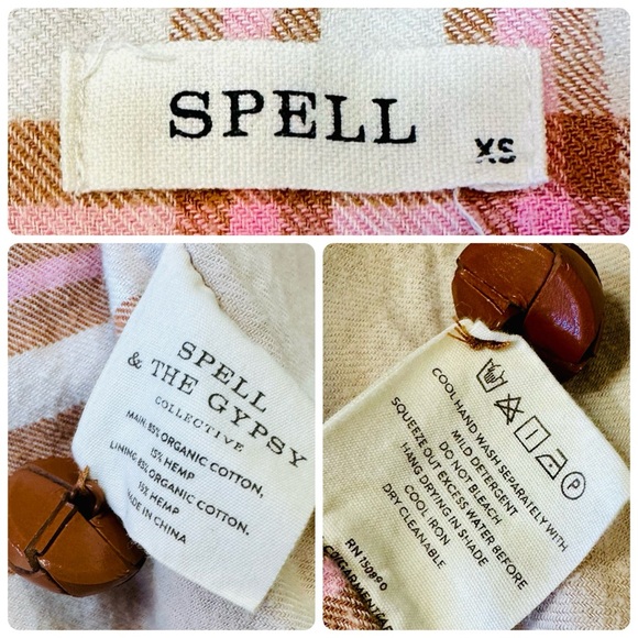 EUC Spell & the Gypsy Collective Organic Cotton Musk Basecamp Trench Coat - Picture 17 of 17